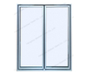 Full Handle Glass Door for Reach in Refrigerators/Freezers