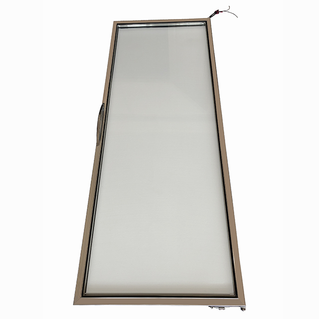 Polished Aluminum Frame Glass Door for Display Freezer/Cooler